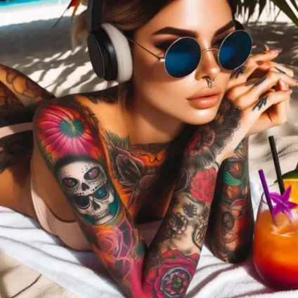 Common Risks of Tanning and Tattoos